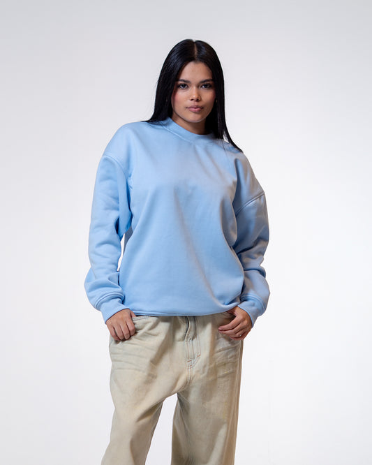 Crewneck Oversize Azul Celeste