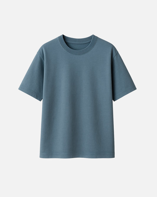 Camiseta Drop Terry Peruano Indigo