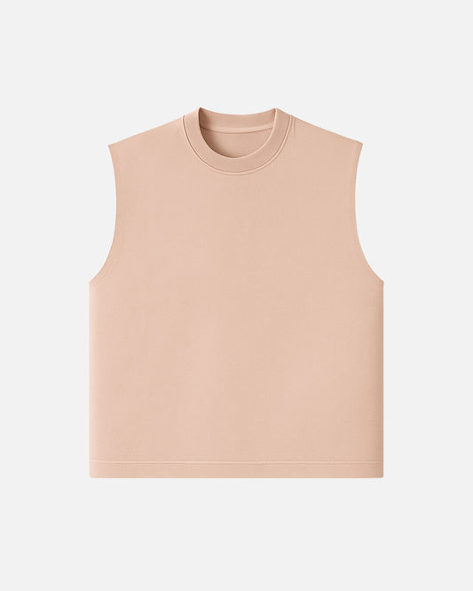 Tank Oversize Blanco Beige