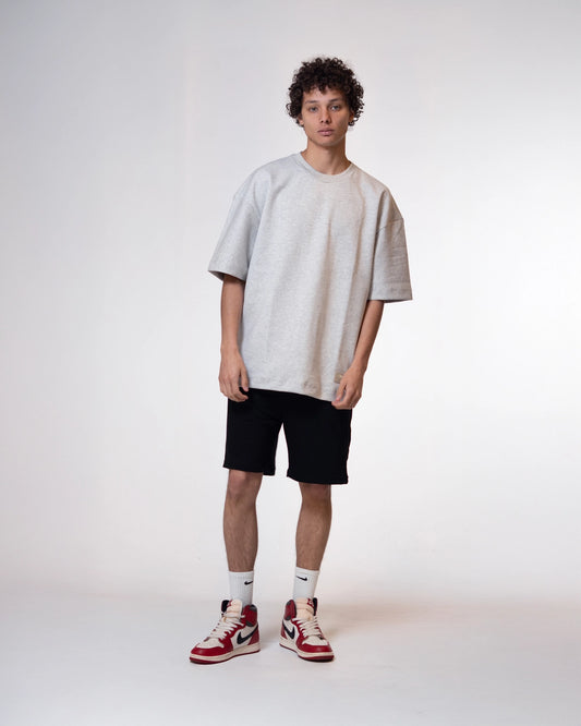 Camiseta Drop Terry Peruano Gris Plomo