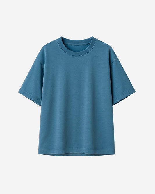 Camiseta Oversize Básica Azul Celeste