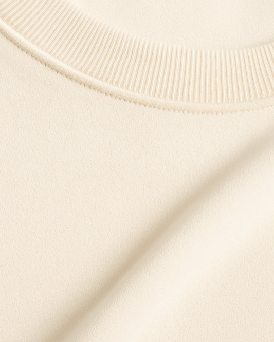 Crewneck Oversize Blanco Marfil