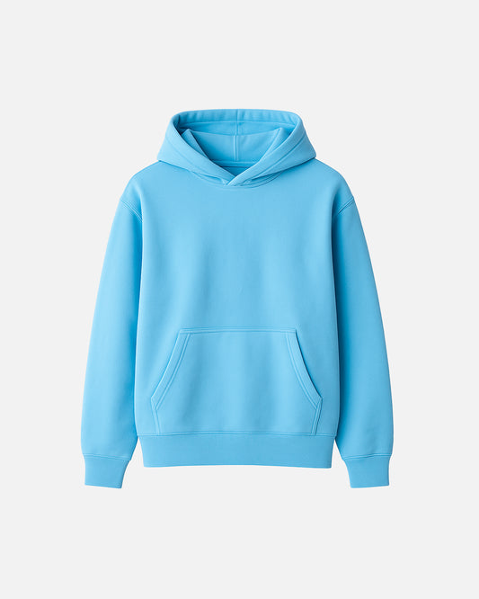 Hoodie Básico Azul Celeste