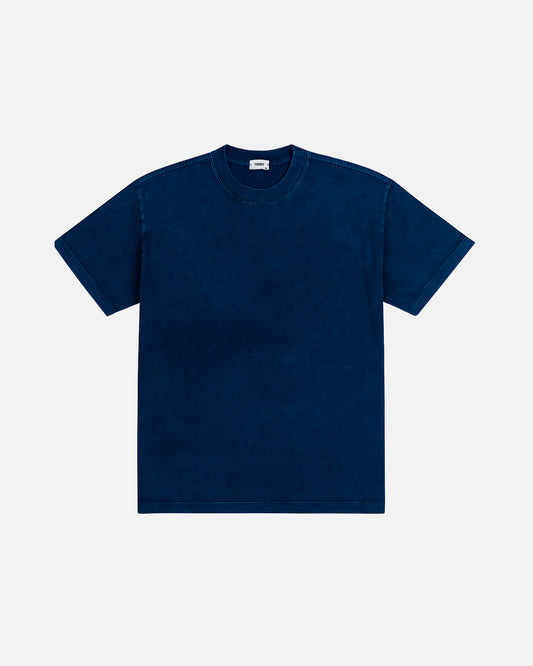 Camiseta Acid Wash Azul Petroleo