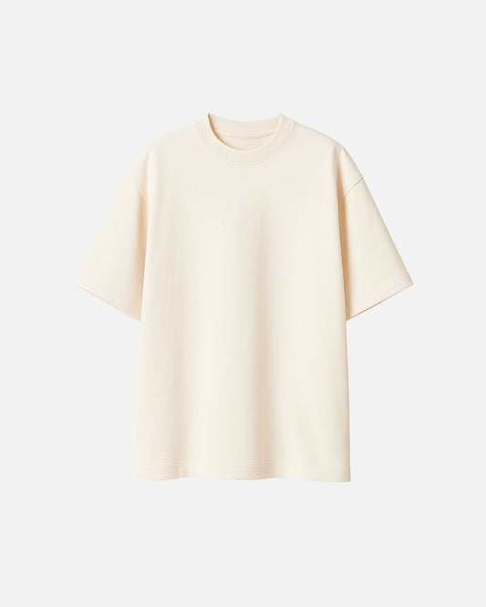 Camiseta Algodón Esmerilado Blanco