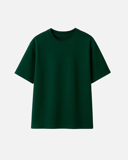 Camiseta Drop Terry Peruano Verde Botella