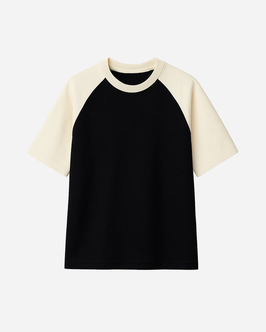 Camiseta Manga Ranglan Habano Negro