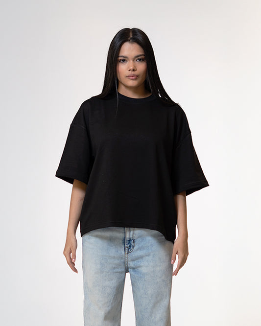 Camiseta Oversize Básica Negro